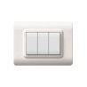 PLAQUE TECHNOPOLYMERE 44 RECTANGULAIRE BLANC 3 MODULES|sfh|c678b6777602|