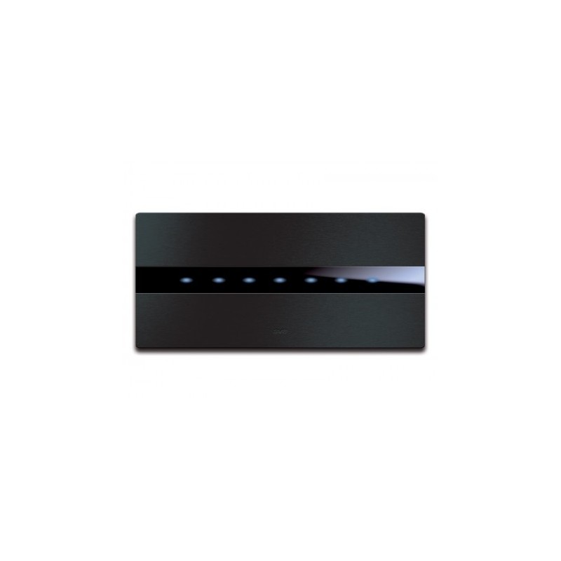 PLAQUE TOUCH 44 RECTANGULAIRE ALUMUNIUM ANTHRACITE BROSSE 7 MODULES|sfh|9a20dfef15c7|