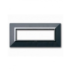 PLAQUE ZAMA 44 RECTANGULAIRE GRIS FONCÉ METALLISÉ 7 MODULES|sfh|bea66a6f24ce|