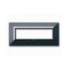 PLAQUE ZAMA 44 RECTANGULAIRE GRIS FONCÉ METALLISÉ 7 MODULES|sfh|bea66a6f24ce|