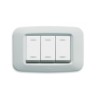 PLAQUE YES 45 RECTANGULAIRE BLANC 3 MODULES|sfh|7cdd1f57525d|