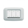 PLAQUE YES 45 RECTANGULAIRE BLANC 3 MODULES|sfh|28ad74ba93b7|
