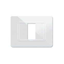 PLAQUE TECHNOPOLYMERE 44 RECTANGULAIRE BLANC 1 MODULE|sfh|4820c7c5098f|