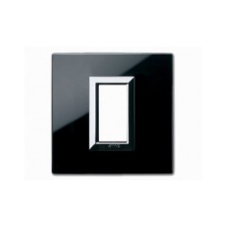 PLAQUE VERA 44 CARREE EN VERRE NOIR ABSOLU 1 MODULE|sfh|a95dce7c51fe|