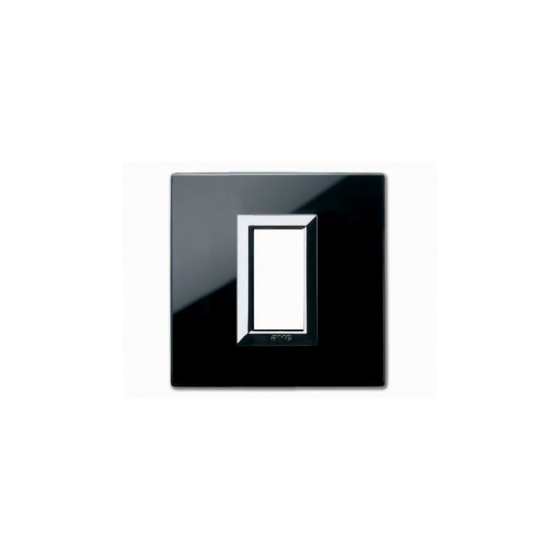 PLAQUE VERA 44 CARREE EN VERRE NOIR ABSOLU 1 MODULE|sfh|a95dce7c51fe|