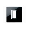 PLAQUE VERA 44 CARREE EN VERRE NOIR ABSOLU 1 MODULE|sfh|a95dce7c51fe|