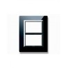 PLAQUE VERA 44 RECTANGULAIRE EN VERRE NOIR ABSOLU 3+3 MODULES|sfh|24cc0477be86|