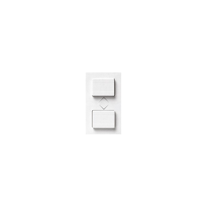 DOUBLE BOUTON POUSSOIR POUR VOLET ROULANT BLANC|sfh|0e74b8058f6d|