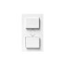DOUBLE BOUTON POUSSOIR POUR VOLET ROULANT BLANC|sfh|e1fa202baf68|