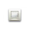 PLAQUE ETANCHE ENCASTREE CARREE 2 MODULES S44 BLANC|sfh|a4e47e6ee677|