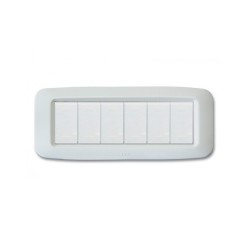 PLAQUE YES 45 RECTANGULAIRE BLANC 6 MODULES|sfh|e7b8fbe4221a|