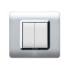 PLAQUE TECHNOPOLYMERE 44 CARREE ALLUMIA AVEC CADRE CHROMÉ 2 MODULES|sfh|aa8126bb0e53|