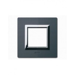 PLAQUE VERA 44 CARREE ALUMINIUM ANTHRACITE BROSSE 2 MODULES|sfh|d992ed8a7876|