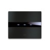 PLAQUE TOUCH 44 RECTANGULAIRE ALUMUNIUM ANTHRACITE BROSSE 3 MODULES|sfh|66ae59dc5849|