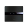 PLAQUE TOUCH 44 RECTANGULAIRE ALUMUNIUM ANTHRACITE BROSSE 3 MODULES|sfh|bd40dd0ebe0d|