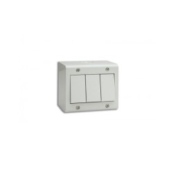BOITE APPARENTE 3 MODULES S45 BLANC|sfh|6f46064dee02|