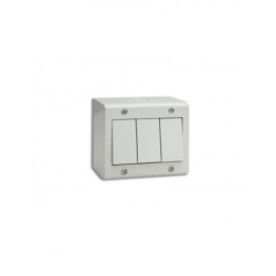 BOITE APPARENTE 3 MODULES S45 BLANC|sfh|69d0027d7142|