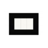 PLAQUES NOVA 45 RECTANGULAIRE NOIR 3 MODULES|sfh|fd9a5b5deb18|