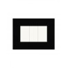 PLAQUES NOVA 45 RECTANGULAIRE NOIR 3 MODULES|sfh|31693e2b21cc|