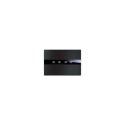 PLAQUE TOUCH 44 RECTANGULAIRE ALUMUNIUM ANTHRACITE BROSSE 4 MODULES|sfh|cde4728741bc|