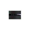 PLAQUE TOUCH 44 RECTANGULAIRE ALUMUNIUM ANTHRACITE BROSSE 4 MODULES|sfh|6e006e681768|