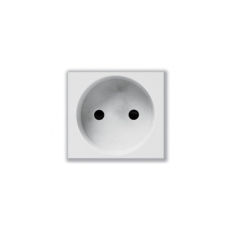 PRISE 2 POLES CARREE 16A AVEC SECURITE BLANC|sfh|00cf6a3164e3|