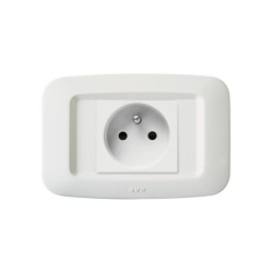 PLAQUE YES 45 RECTANGULAIRE BLANC TROU CARRE 2 MODULES|sfh|aa97b222a5c3|