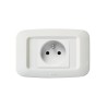 PLAQUE YES 45 RECTANGULAIRE BLANC TROU CARRE 2 MODULES|sfh|27ce2e83b40d|