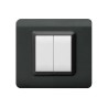 PLAQUE TECHNOPOLYMERE 44 CARREE GRIS FONCÉ 2 MODULES|sfh|43244a3e1204|