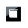PLAQUE VERA 44 CARREE EN VERRE NOIR ABSOLU 2 MODULES|sfh|e1307048280b|