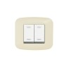 PLAQUE YES 45 CARREE IVOIRE 2 MODULES|sfh|cefb401ada16|