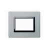 PLAQUE VERA 44 RECTANGULAIRE EN VERRE GRIS OPAQUE 3 MODULES|sfh|2259b73fdab0|
