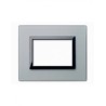 PLAQUE VERA 44 RECTANGULAIRE EN VERRE GRIS OPAQUE 3 MODULES|sfh|f3b74630bb8d|