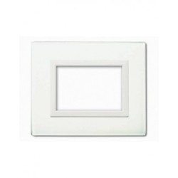 PLAQUE VERA 44 RECTANGULAIRE EN VERRE BLANC 3 MODULES|sfh|ba4c88dbf7da|
