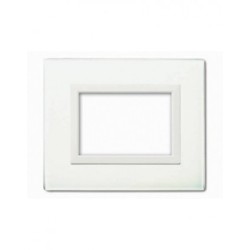 PLAQUE VERA 44 RECTANGULAIRE EN VERRE BLANC 3 MODULES|sfh|973e97c63249|