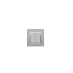BELLA Carrée Argent Opaque / Cardre Chromé|sfh|8eab0f17882d|