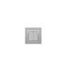 BELLA Carrée Argent Opaque / Cardre Chromé|sfh|8eab0f17882d|