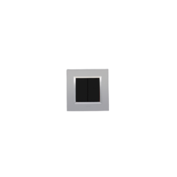 BELLA Carrée Argent Opaque / Cardre Chromé|sfh|956f8bf172fb|