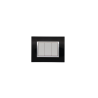 BELLA Rectangulaire Noir Brillant / Cadre Chromé|sfh|91dec11bacd2|