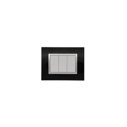 BELLA Rectangulaire Noir Brillant / Cadre Chromé|sfh|a6682311627d|