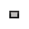 BELLA Rectangulaire Noir Brillant / Cadre Chromé|sfh|7878996fdb1f|