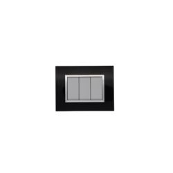 BELLA Rectangulaire Noir Brillant / Cadre Chromé|sfh|c565fcee3f5e|