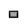 BELLA Rectangulaire Noir Brillant / Cadre Chromé|sfh|c565fcee3f5e|