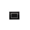 BELLA Rectangulaire Noir Brillant / Cadre Chromé|sfh|9a67e11bcc23|