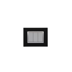 BELLA Rectangulaire Noir Mat / Cardre Chromé|sfh|a0b1701fbcd2|