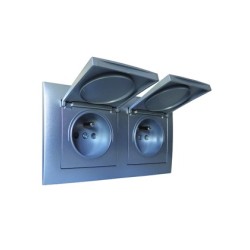 Gamme étanche Gris 2+2 modules|sfh|144cf15f7949|