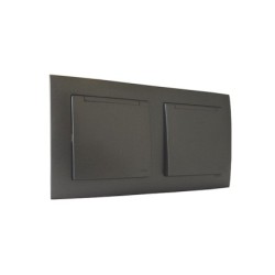 Gamme étanche Noir 2+2 modules|sfh|62a041e37b17|