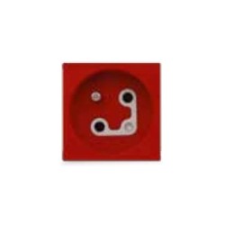 Prise 2P+T Carrée Française Rouge avec Détrompeur|sfh|eedc18138b91|