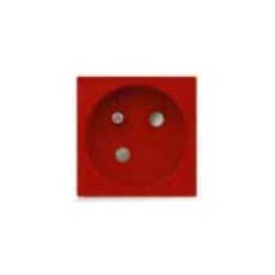 Prise 2P+T Carrée Française Rouge sans Détrompeur|sfh|75370c839596|