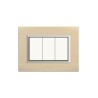 copy of PLAQUES NOVA 45 RECTANGULAIRE CHAMPAGNE CADRE CHROME 3 MODULES|sfh|f03aacacdfdb|